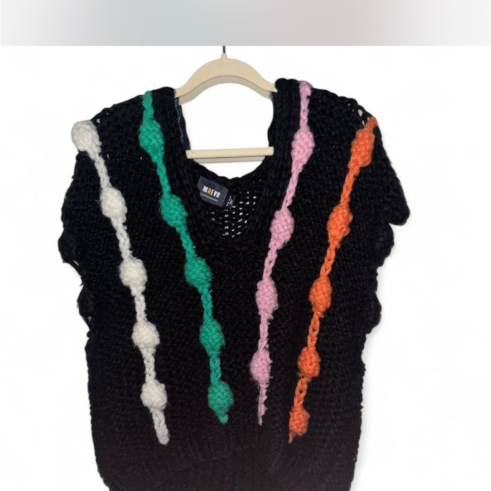 Anthropologie colorful Bauble Knit Sweater